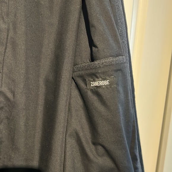 Mens grey wool dress coat - Picture 7 of 7